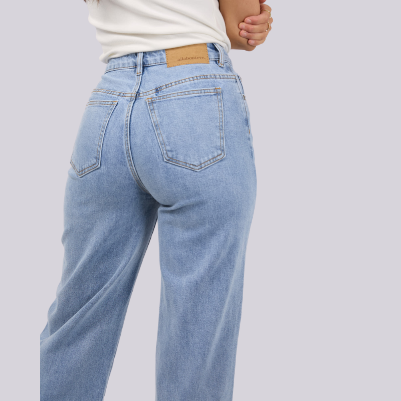 Jacqui Wide Leg Jean Light Blue