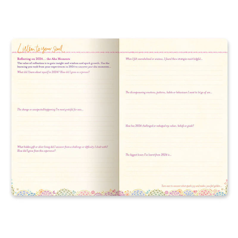 2025 Diary The Year For New Beginnings - Moonlit Mauve