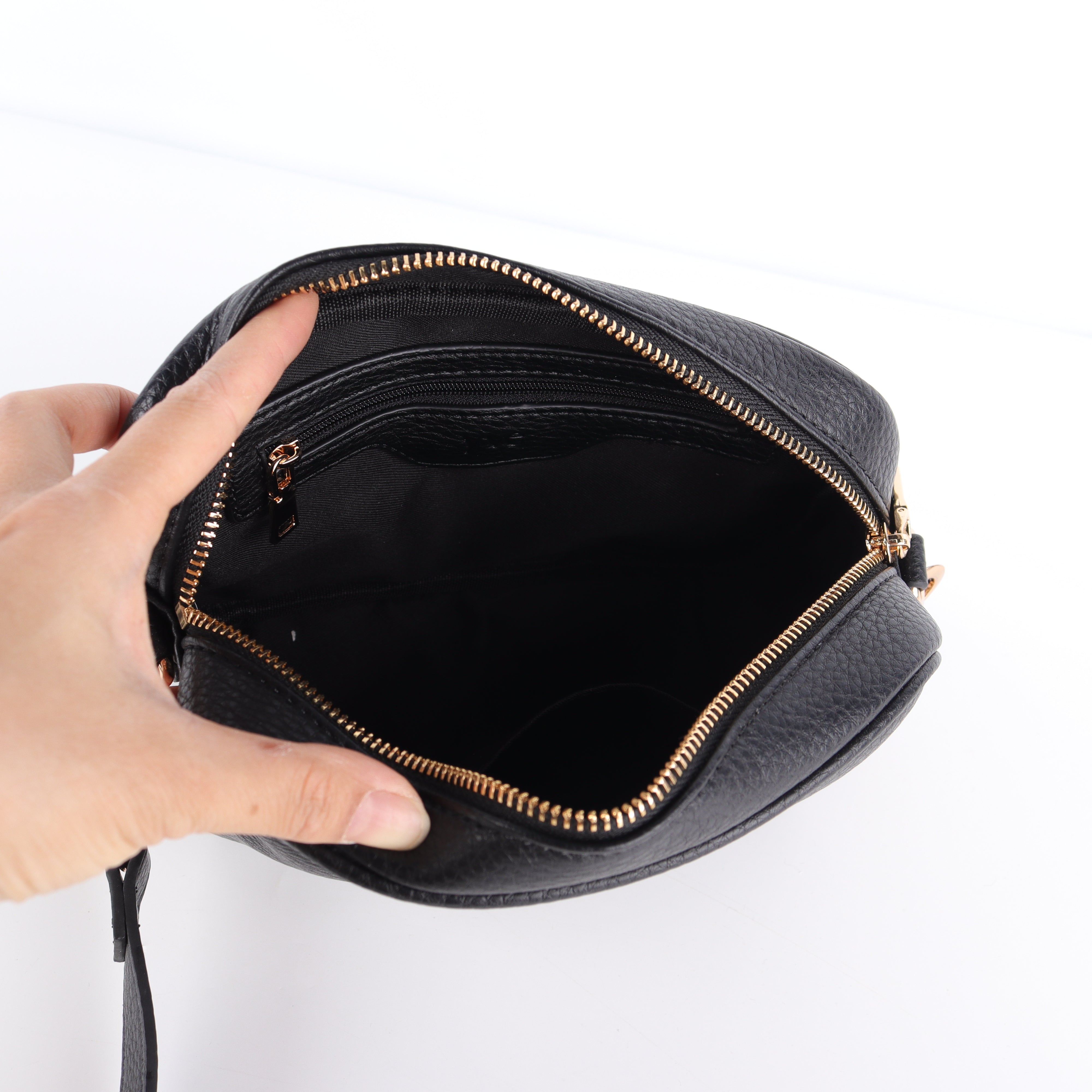 Cross Body Lift Yourself Handbag - Black