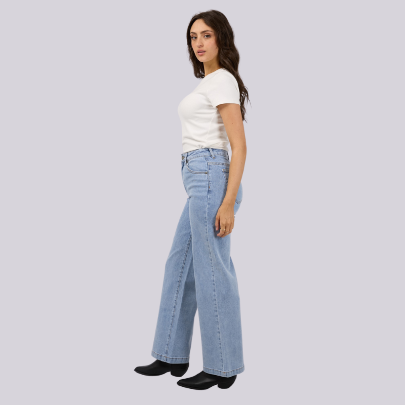 Jacqui Wide Leg Jean Light Blue