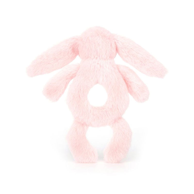 Bashful Pink Ring Bunny Rattle