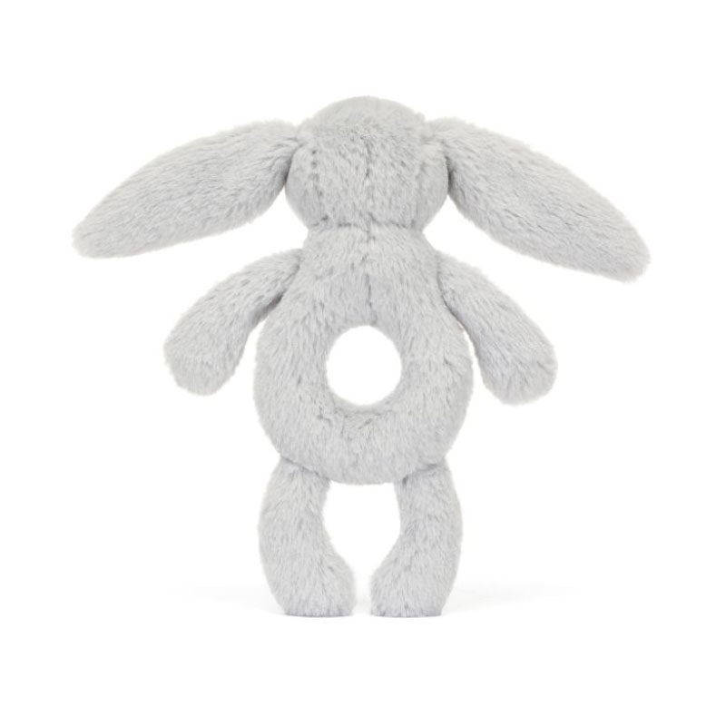 Bashful Silver Ring Bunny Rattle