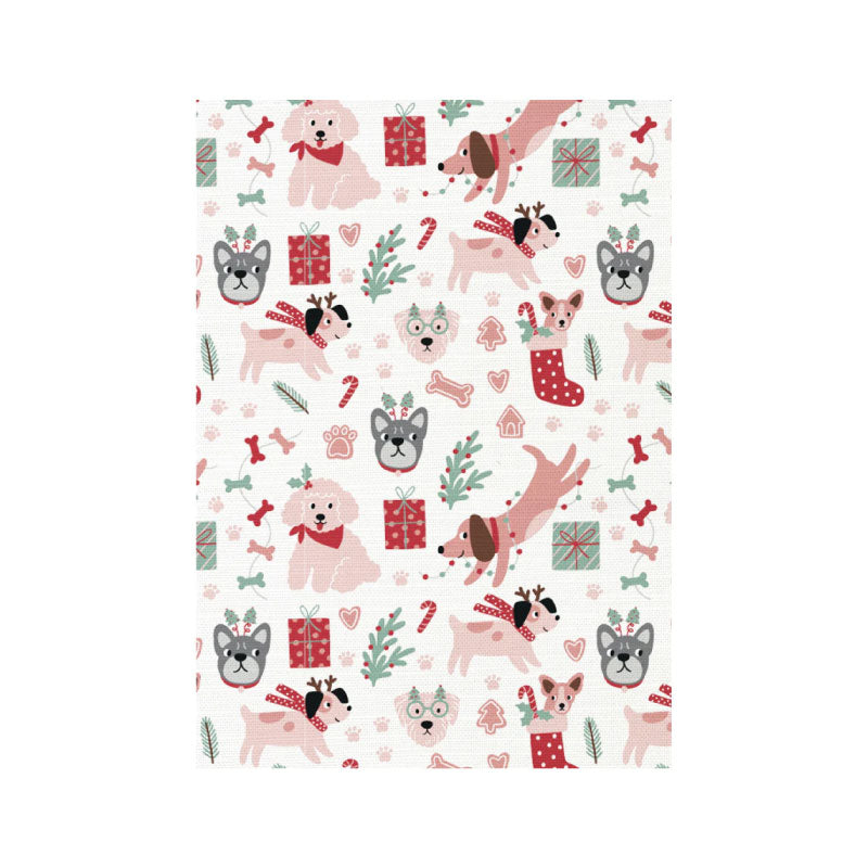 Dog Collage Christmas Tea Towel 2pk