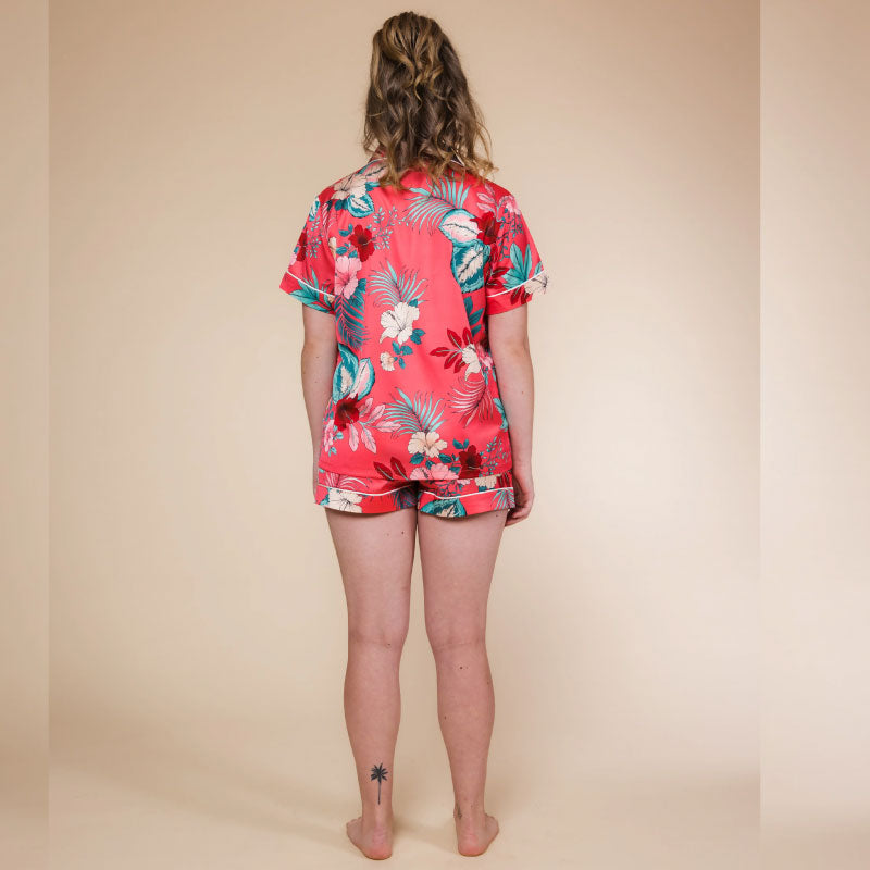 Sunnie Moments Coral Floral PJs