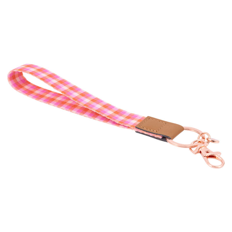 Teacher Plaid Wristlet Lanyard