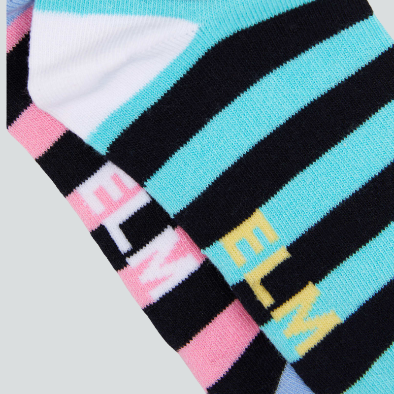 Eden Stripe Ankle Socks 2PK