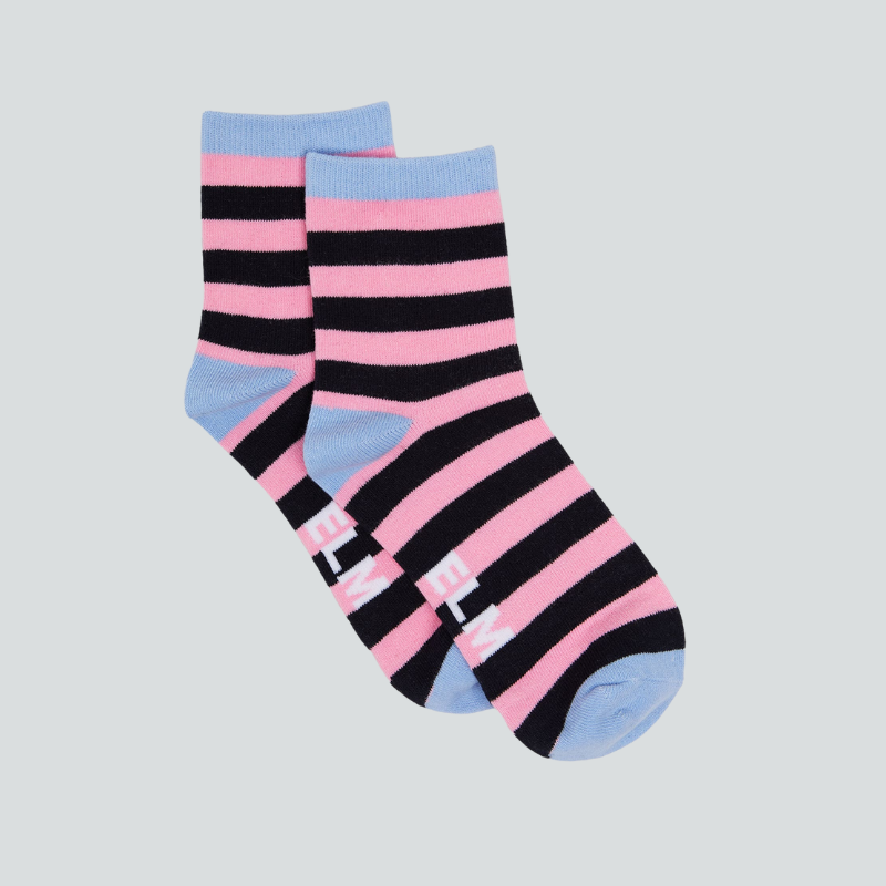 Eden Stripe Ankle Socks 2PK