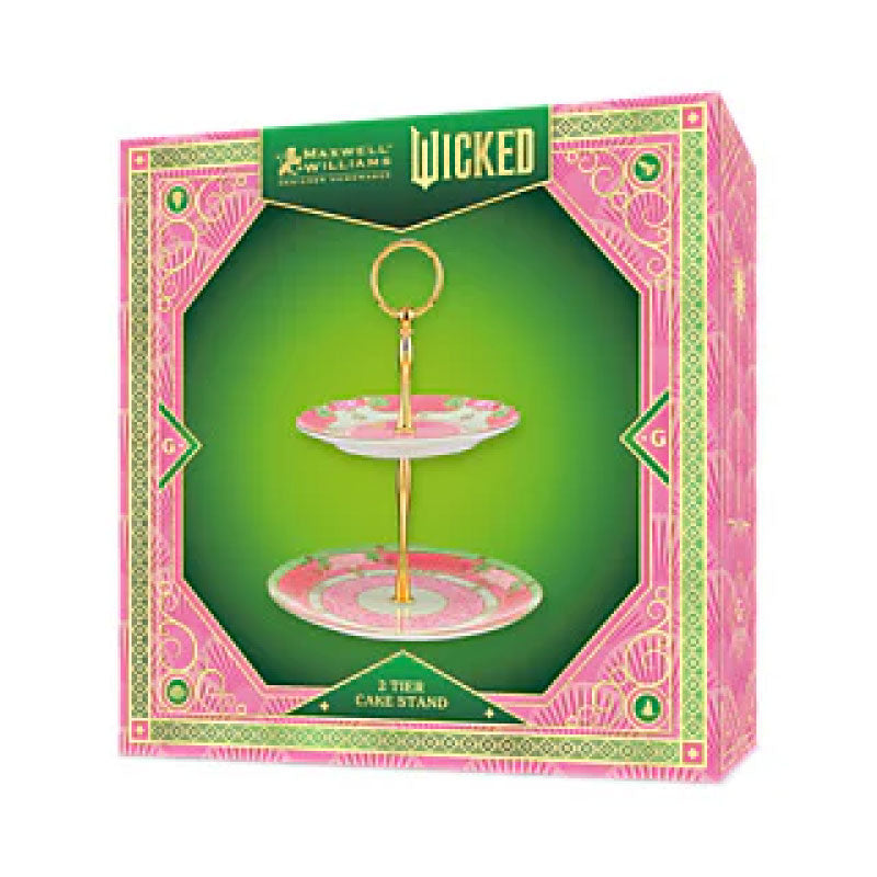 Wicked Pink Goes Good With Green 2 Tiered Cake Stand Glinda