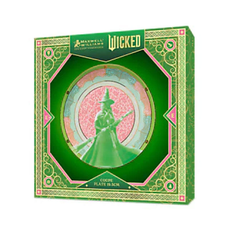 Wicked Pink Goes Good With Green Coupe Plate 19.5cm Elphaba