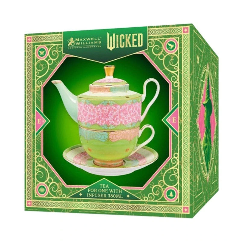 Wicked Pink Goes Good With Green Tea for One With Infuser 380ML Elphaba