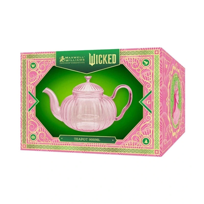 Wicked Pink Goes Good With Green Teapot 900ML Pink