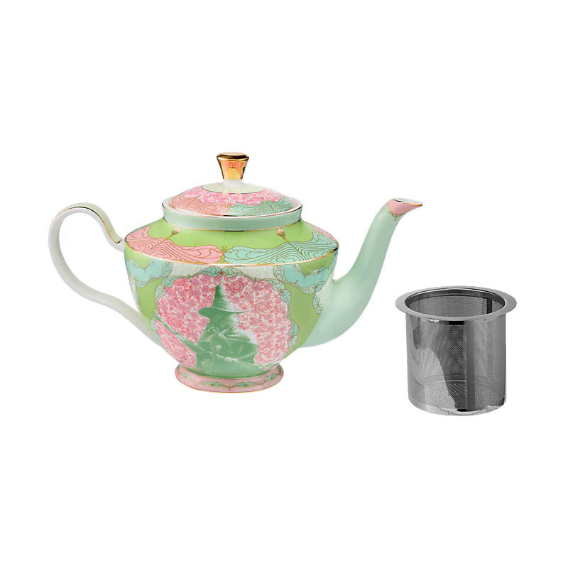 Wicked Pink Goes Good With Green Teapot With Infuser 1L Elphaba