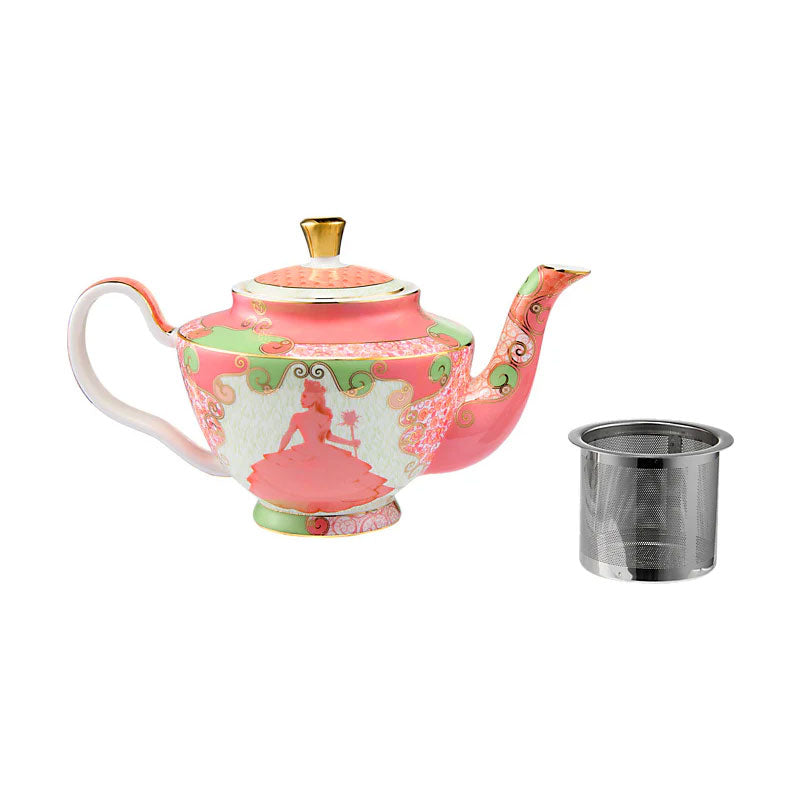 Wicked Pink Goes Good With Green Teapot With Infuser 500ML Glinda