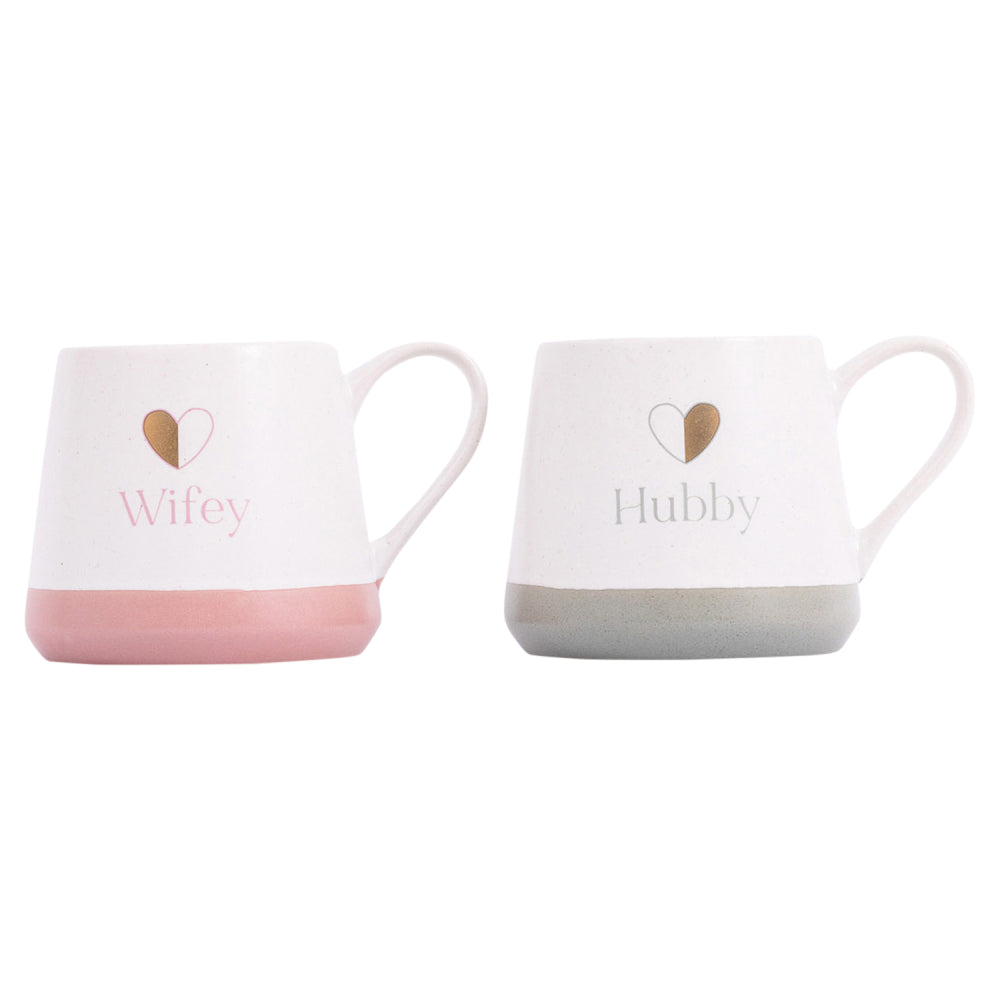 Hubby and Wifey Mugs