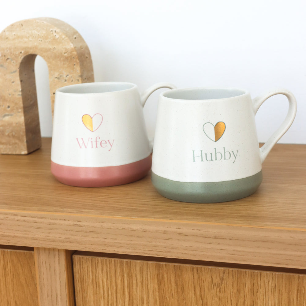 Hubby and Wifey Mugs