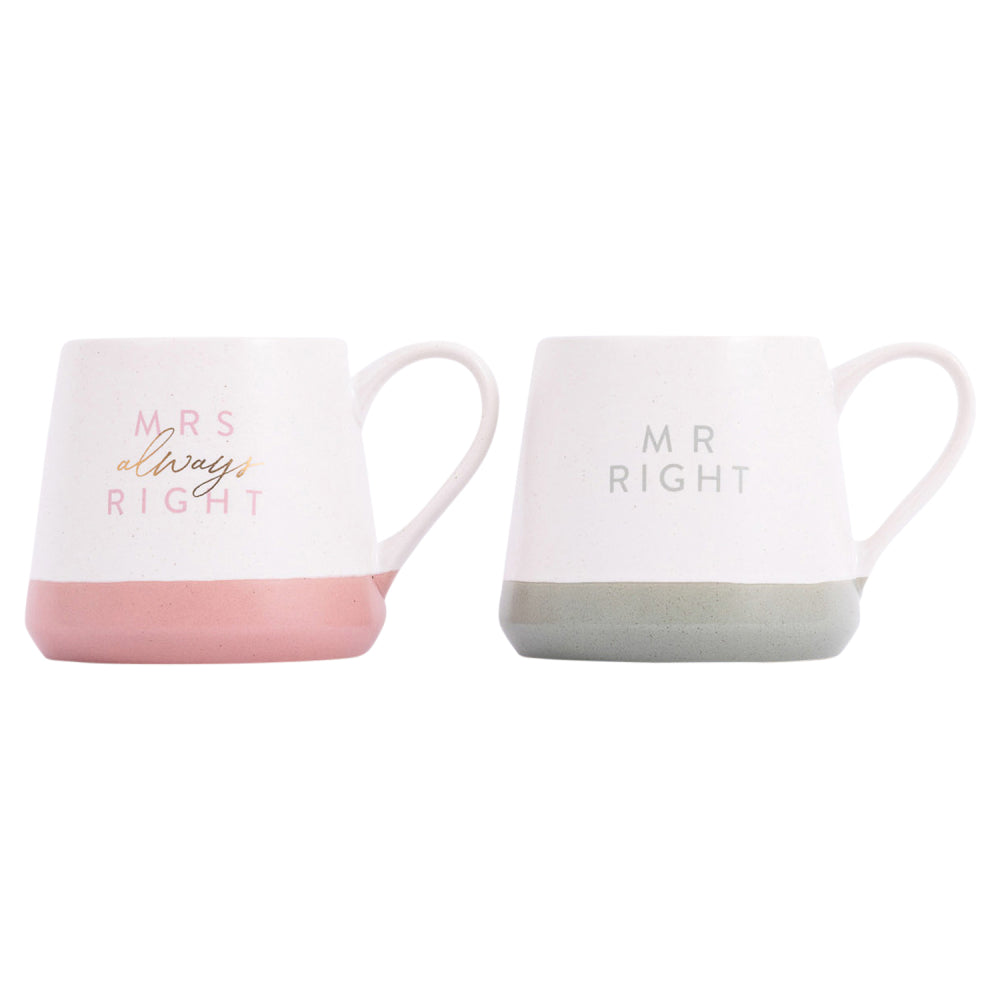 Mr Right & Mrs Always Right Mugs