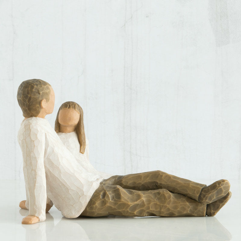 'Father & Daughter' Figurine