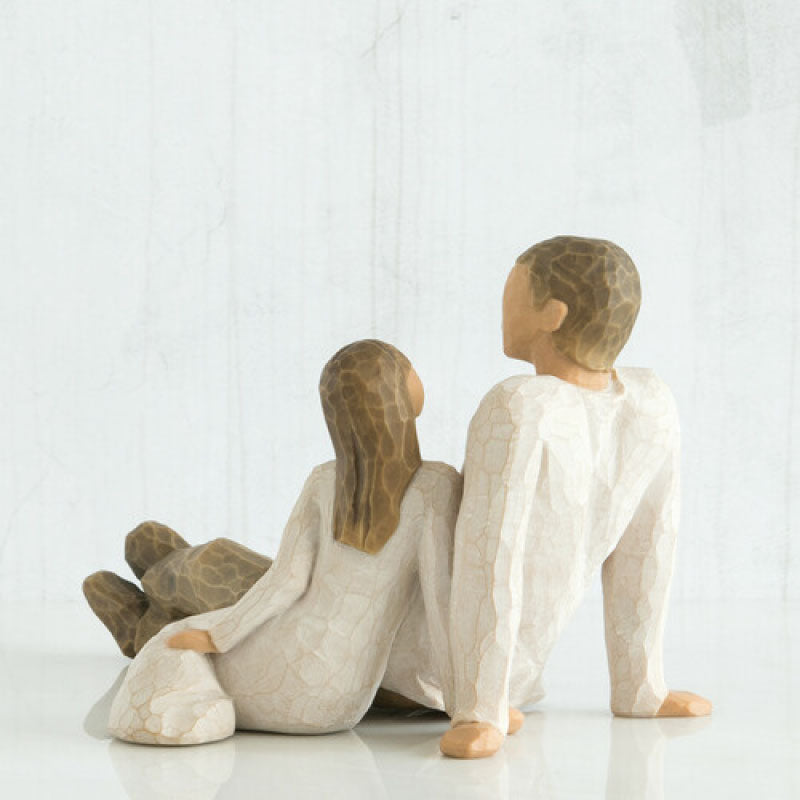 'Father & Daughter' Figurine