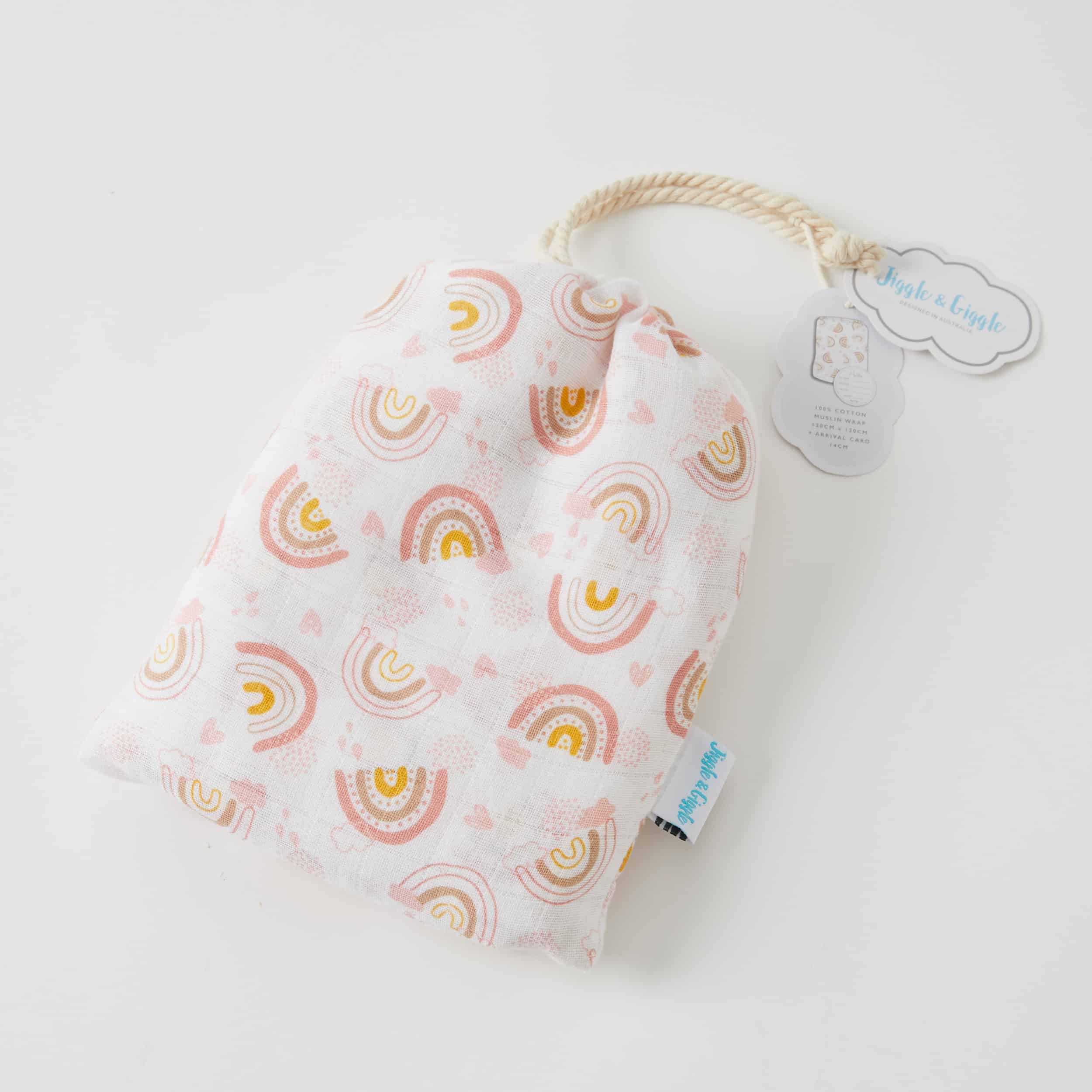 Muslin Wrap & New Arrival Card Rainbows